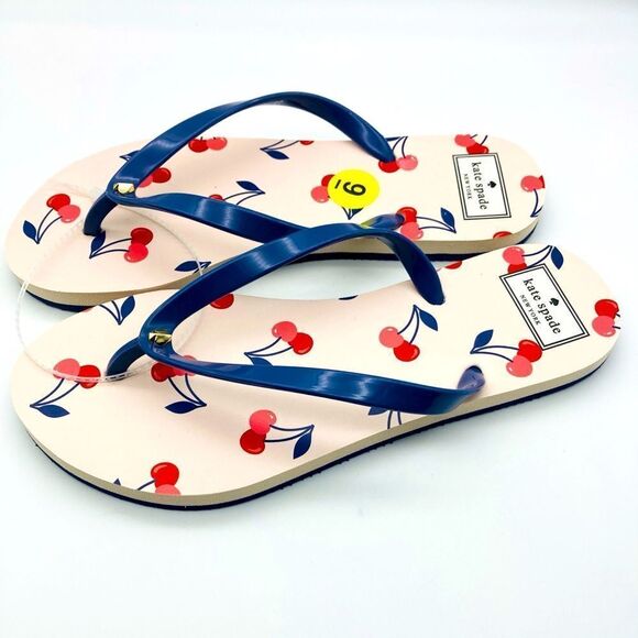 NWT Kate Spade Fleur Dancing Cherries Sandals 9B Brazil - Picture 3 of 10